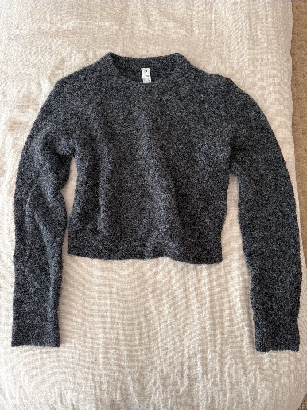 lululemon athletica Charcoal Alpaca Crewneck Sweater